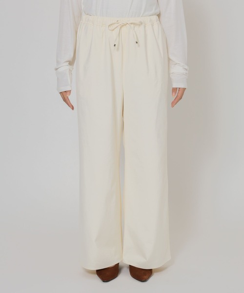 BARNYARDSTORM(バンヤードストーム)の「BARNYARDSTORM / ウォームツイルストレッチワイドパンツ / ハンドウォッシャブル【吸湿発熱】(その他パンツ・レディース・オフホワイト/ブラック/サックスブルー・M/S)」の11枚目の写真