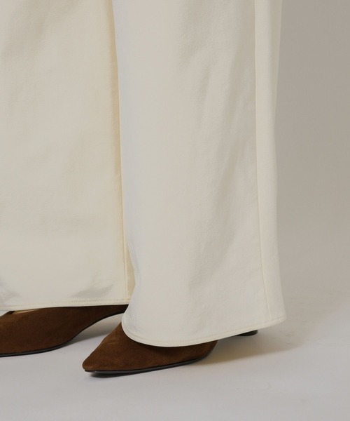 BARNYARDSTORM(バンヤードストーム)の「BARNYARDSTORM / ウォームツイルストレッチワイドパンツ / ハンドウォッシャブル【吸湿発熱】(その他パンツ・レディース・オフホワイト/ブラック/サックスブルー・M/S)」の17枚目の写真