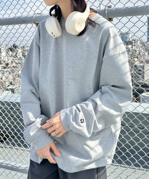 NEWTRAL PRODUCTS(ニュートラルプロダクツ)の「NEWTRAL(ニュートラル)/212 9.8oz Super Heavy Emblem LS T/サイズ展開多数 コットン 無地 スーパーヘビーロンT(Tシャツ/カットソー・レディース・ブラック/グレー/ネイビー/ホワイト・S/M/L/XL/XXL)」の3枚目の写真
