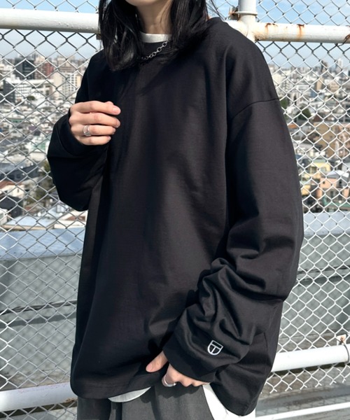NEWTRAL PRODUCTS(ニュートラルプロダクツ)の「NEWTRAL(ニュートラル)/212 9.8oz Super Heavy Emblem LS T/サイズ展開多数 コットン 無地 スーパーヘビーロンT(Tシャツ/カットソー・レディース・ブラック/グレー/ネイビー/ホワイト・S/M/L/XL/XXL)」の2枚目の写真