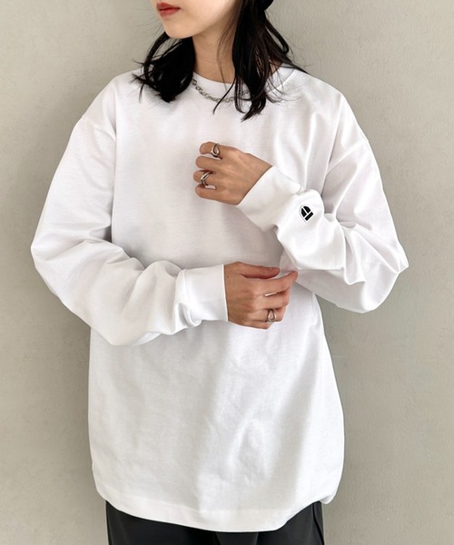 NEWTRAL PRODUCTS(ニュートラルプロダクツ)の「NEWTRAL(ニュートラル)/212 9.8oz Super Heavy Emblem LS T/サイズ展開多数 コットン 無地 スーパーヘビーロンT(Tシャツ/カットソー・レディース・ブラック/グレー/ネイビー/ホワイト・S/M/L/XL/XXL)」の16枚目の写真
