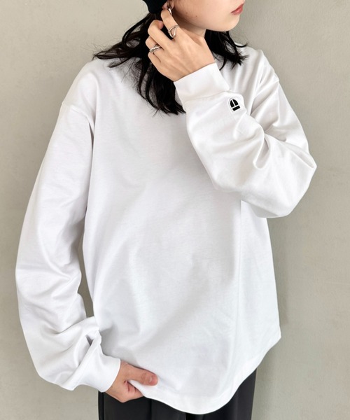 NEWTRAL PRODUCTS(ニュートラルプロダクツ)の「NEWTRAL(ニュートラル)/212 9.8oz Super Heavy Emblem LS T/サイズ展開多数 コットン 無地 スーパーヘビーロンT(Tシャツ/カットソー・レディース・ブラック/グレー/ネイビー/ホワイト・S/M/L/XL/XXL)」の15枚目の写真