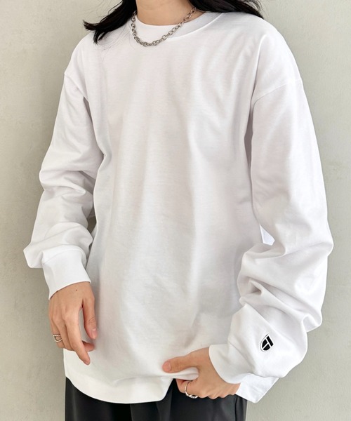 NEWTRAL PRODUCTS(ニュートラルプロダクツ)の「NEWTRAL(ニュートラル)/212 9.8oz Super Heavy Emblem LS T/サイズ展開多数 コットン 無地 スーパーヘビーロンT(Tシャツ/カットソー・レディース・ブラック/グレー/ネイビー/ホワイト・S/M/L/XL/XXL)」の12枚目の写真