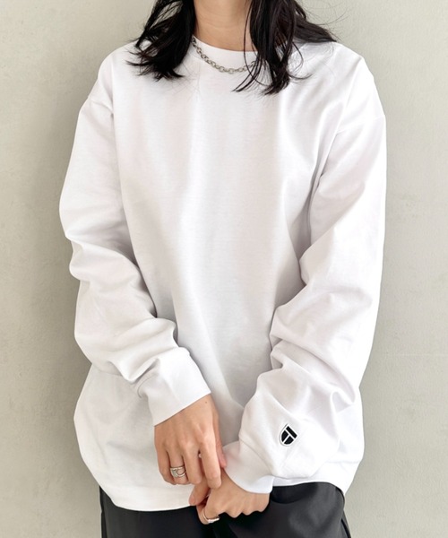 NEWTRAL PRODUCTS(ニュートラルプロダクツ)の「NEWTRAL(ニュートラル)/212 9.8oz Super Heavy Emblem LS T/サイズ展開多数 コットン 無地 スーパーヘビーロンT(Tシャツ/カットソー・レディース・ブラック/グレー/ネイビー/ホワイト・S/M/L/XL/XXL)」の13枚目の写真