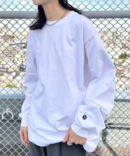 NEWTRAL PRODUCTS(ニュートラルプロダクツ)の「NEWTRAL(ニュートラル)/212 9.8oz Super Heavy Emblem LS T/サイズ展開多数 コットン 無地 スーパーヘビーロンT(Tシャツ/カットソー・レディース・ブラック/グレー/ネイビー/ホワイト・S/M/L/XL/XXL)」の5枚目の写真