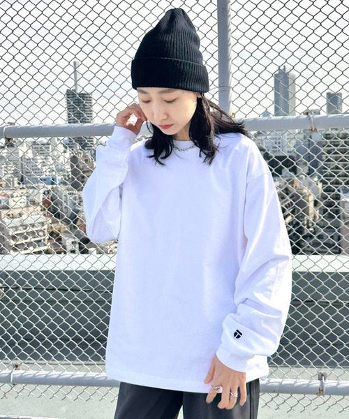 NEWTRAL PRODUCTS(ニュートラルプロダクツ)の「NEWTRAL(ニュートラル)/212 9.8oz Super Heavy Emblem LS T/サイズ展開多数 コットン 無地 スーパーヘビーロンT(Tシャツ/カットソー・レディース・ブラック/グレー/ネイビー/ホワイト・S/M/L/XL/XXL)」の8枚目の写真