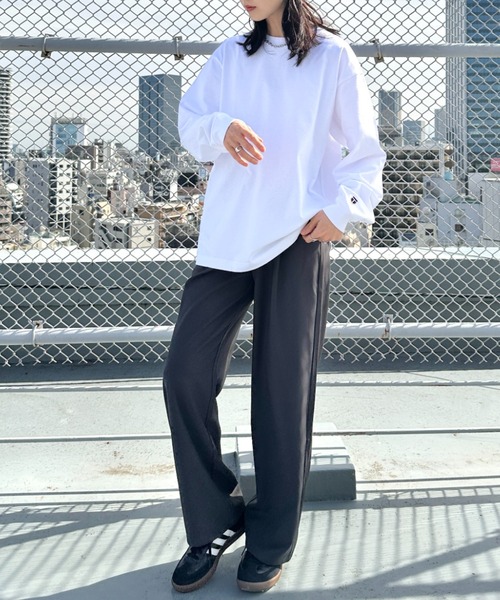 NEWTRAL PRODUCTS(ニュートラルプロダクツ)の「NEWTRAL(ニュートラル)/212 9.8oz Super Heavy Emblem LS T/サイズ展開多数 コットン 無地 スーパーヘビーロンT(Tシャツ/カットソー・レディース・ブラック/グレー/ネイビー/ホワイト・S/M/L/XL/XXL)」の10枚目の写真