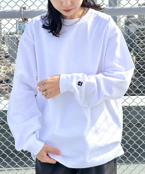 NEWTRAL PRODUCTS(ニュートラルプロダクツ)の「NEWTRAL(ニュートラル)/212 9.8oz Super Heavy Emblem LS T/サイズ展開多数 コットン 無地 スーパーヘビーロンT(Tシャツ/カットソー・レディース・ブラック/グレー/ネイビー/ホワイト・S/M/L/XL/XXL)」の6枚目の写真