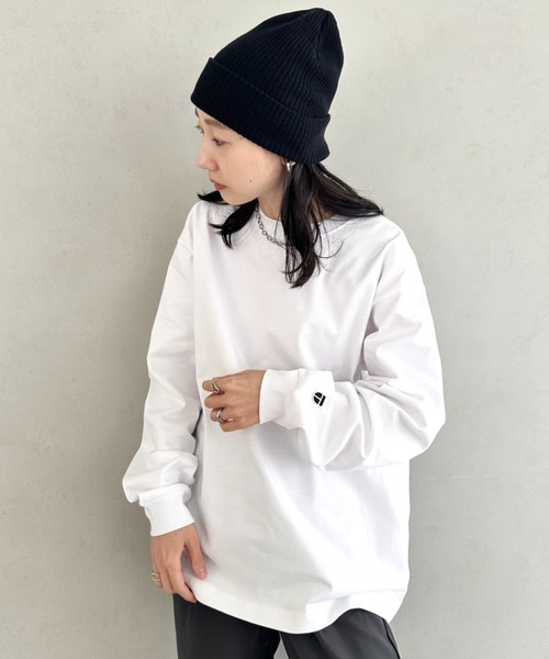 NEWTRAL PRODUCTS(ニュートラルプロダクツ)の「NEWTRAL(ニュートラル)/212 9.8oz Super Heavy Emblem LS T/サイズ展開多数 コットン 無地 スーパーヘビーロンT(Tシャツ/カットソー・レディース・ブラック/グレー/ネイビー/ホワイト・S/M/L/XL/XXL)」の17枚目の写真