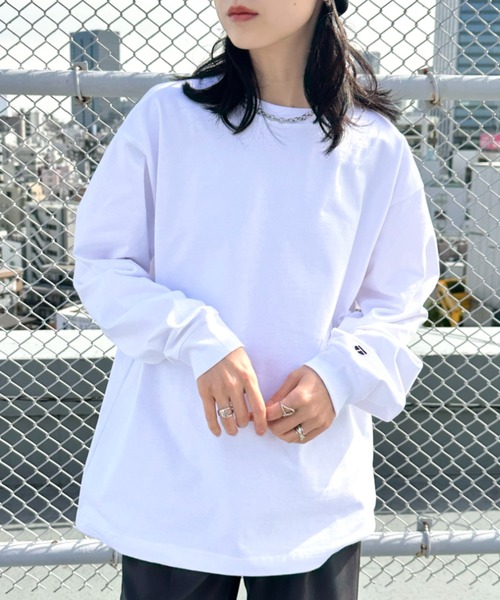 NEWTRAL PRODUCTS(ニュートラルプロダクツ)の「NEWTRAL(ニュートラル)/212 9.8oz Super Heavy Emblem LS T/サイズ展開多数 コットン 無地 スーパーヘビーロンT(Tシャツ/カットソー・レディース・ブラック/グレー/ネイビー/ホワイト・S/M/L/XL/XXL)」の7枚目の写真