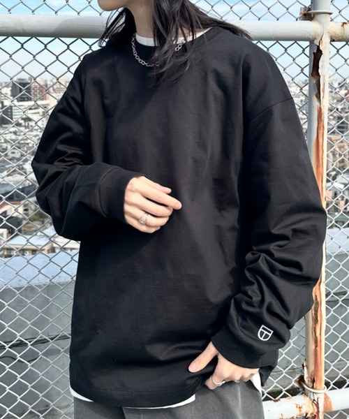 NEWTRAL PRODUCTS(ニュートラルプロダクツ)の「NEWTRAL(ニュートラル)/212 9.8oz Super Heavy Emblem LS T/サイズ展開多数 コットン 無地 スーパーヘビーロンT(Tシャツ/カットソー・レディース・ブラック/グレー/ネイビー/ホワイト・S/M/L/XL/XXL)」の21枚目の写真
