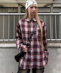 Figments | OLDチェックビッグシャツ(シャツ/ブラウス)