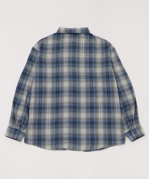 Figments（フィグメンツ）の「OLDチェックビッグシャツ（シャツ/ブラウス・レディース・ブルー/レッド系その他・FREE）」の8枚目の写真