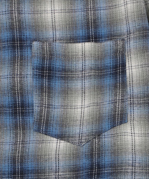 Figments（フィグメンツ）の「OLDチェックビッグシャツ（シャツ/ブラウス・レディース・ブルー/レッド系その他・FREE）」の12枚目の写真