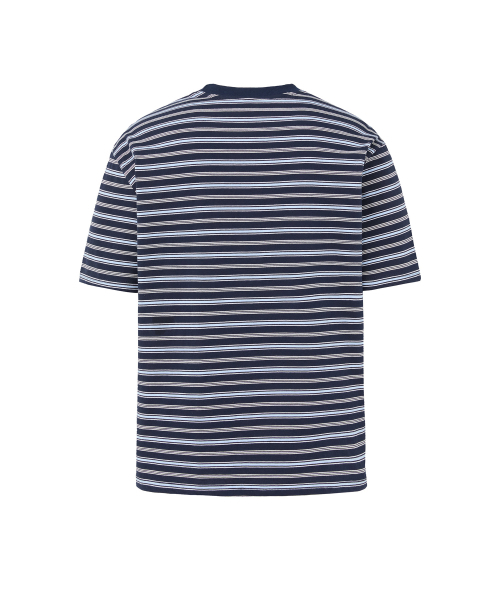 DNSR(ディーエヌエスアール)の「ストライプクロップハーフスリーブブルー(Tシャツ/カットソー・メンズ・その他・X-LARGE/MEDIUM/LARGE)」の2枚目の写真