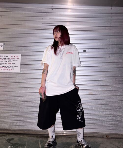 GAKKAI UNIONS(ガッカイユニオンズ)の「ホルス刺繍バミューダパンツブラック(その他パンツ・レディース・その他・SMALL/MEDIUM/LARGE/X-LARGE)」の7枚目の写真