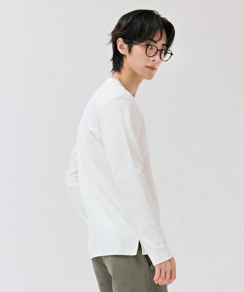 CHASECULT（チェイスカルト）の「男性変形組織Tシャツ-アイボリー（Tシャツ/カットソー・メンズ・アイボリー・100/110/95/105）」の4枚目の写真