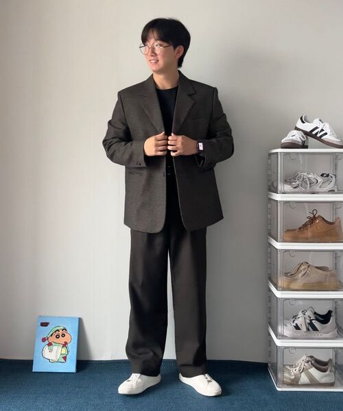 MUSINSA STANDARD（ムシンサスタンダード）の「フォンテリラックスフィットクルーネックTシャツ[ブラック]（Tシャツ/カットソー・メンズ・その他・X-LARGE/XX-LARGE/XXX-LARGE/SMALL/MEDIUM/LARGE）」の7枚目の写真