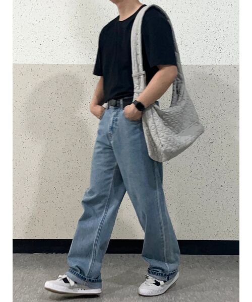 MUSINSA STANDARD（ムシンサスタンダード）の「フォンテリラックスフィットクルーネックTシャツ[ブラック]（Tシャツ/カットソー・メンズ・その他・X-LARGE/XX-LARGE/XXX-LARGE/SMALL/MEDIUM/LARGE）」の10枚目の写真