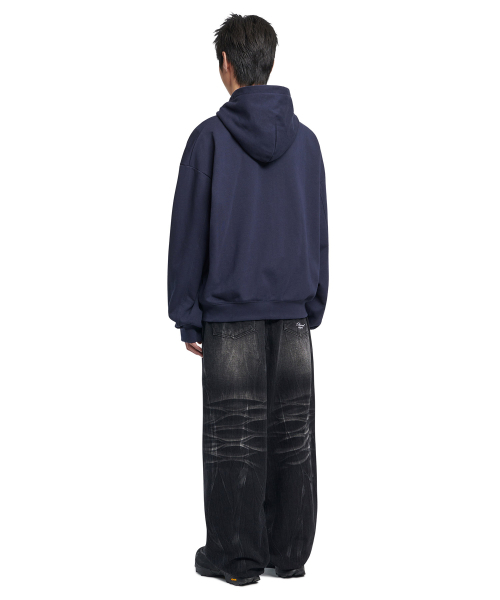 NOMANUAL(NOMANUAL)の「R.V CHAIN STITCHED HOODED ZIP-UP - DARK NAVY(パーカー・レディース・その他・LARGE/X-LARGE/SMALL/MEDIUM)」の4枚目の写真