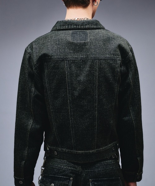 Overdyed Flocky Denim Jacket / オーバーダイフロッキーデニム