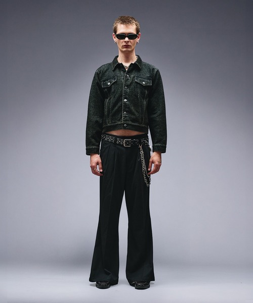 Overdyed Flocky Denim Jacket / オーバーダイフロッキーデニム