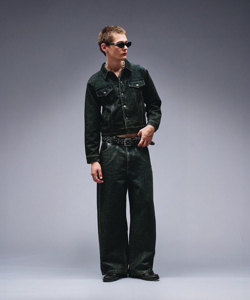 ANDER HUNK（アンダーハンク）の「Overdyed Flocky Denim Jacket