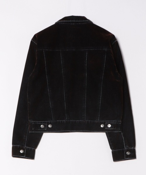 Overdyed Flocky Denim Jacket / オーバーダイフロッキーデニム