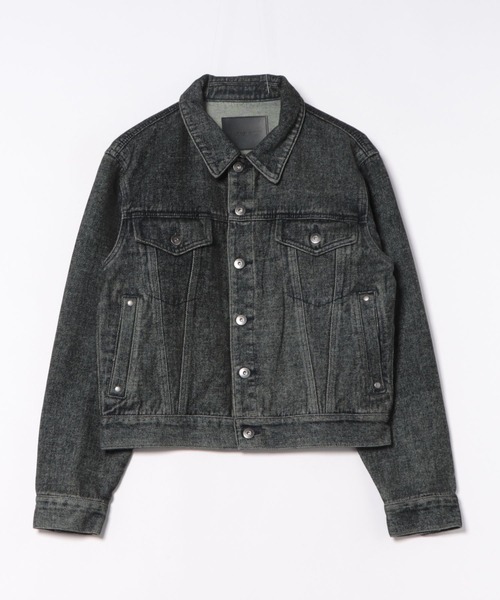 ANDER HUNK（アンダーハンク）の「Overdyed Flocky Denim Jacket / オーバーダイフロッキーデニムジャケット（デニムジャケット・メンズ・ダークインディゴブルー/ブラック系・LARGE/MEDIUM/SMALL）」の19枚目の写真