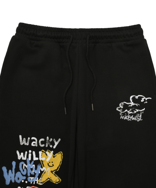Wacky WiLLy(ワッキーウィリー)の「スプレイグラフィックスウェットパンツブラック(スウェットパンツ・レディース・その他・SMALL/MEDIUM/LARGE)」の4枚目の写真