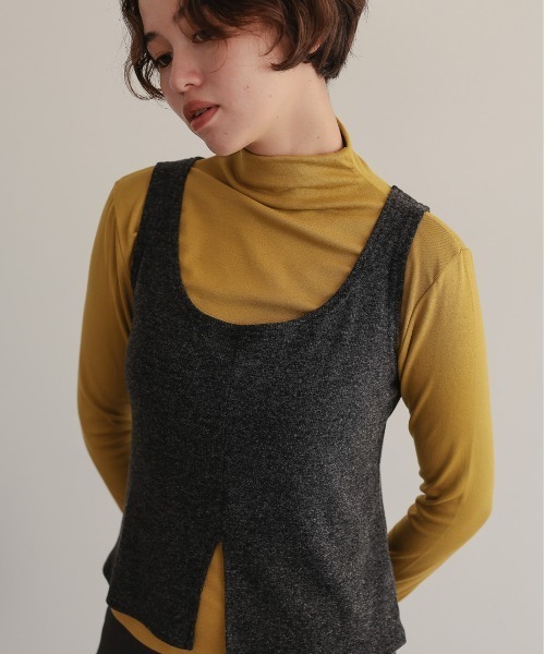 attiree（アティレー）の「【SET ITEM】タンクトップ　長袖カットソーセット（Tシャツ/カットソー・レディース・イエロー×グリーン/ブラック/ホワイト/グレー・MEDIUM）」の10枚目の写真