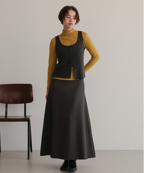attiree（アティレー）の「【SET ITEM】タンクトップ　長袖カットソーセット（Tシャツ/カットソー・レディース・イエロー×グリーン/ブラック/ホワイト/グレー・MEDIUM）」の12枚目の写真
