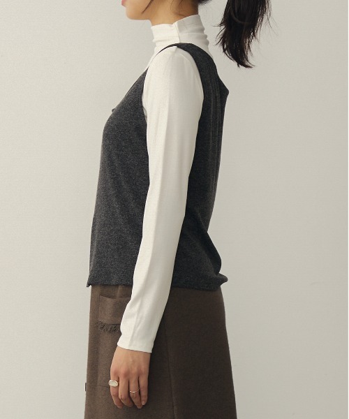 attiree（アティレー）の「【SET ITEM】タンクトップ　長袖カットソーセット（Tシャツ/カットソー・レディース・イエロー×グリーン/ブラック/ホワイト/グレー・MEDIUM）」の16枚目の写真