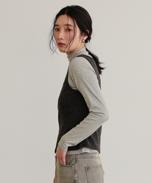 attiree（アティレー）の「【SET ITEM】タンクトップ　長袖カットソーセット（Tシャツ/カットソー・レディース・イエロー×グリーン/ブラック/ホワイト/グレー・MEDIUM）」の19枚目の写真