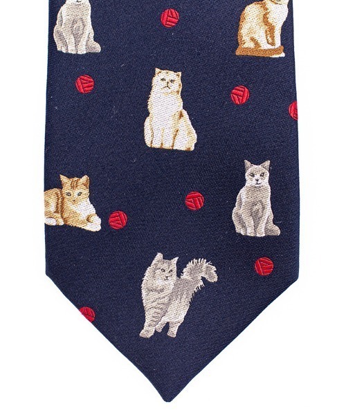 giraffe（ジラフ）の「カラーチップキャットタイ NAVY（ネクタイ・メンズ・ネイビー・FREE）」の2枚目の写真