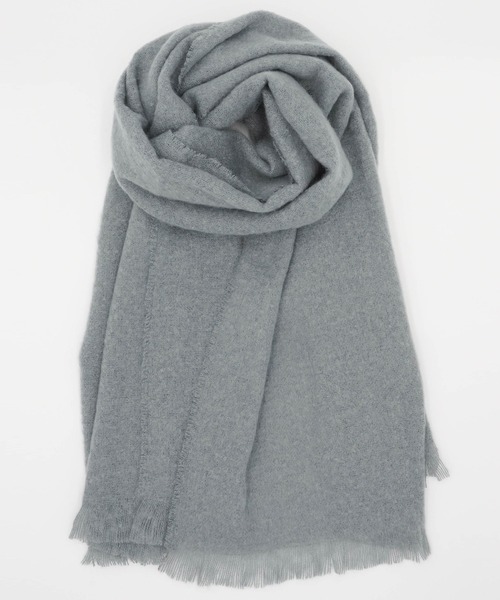 macocca（マコッカ）の「ブークレシャギー無地ストール（ストール/ショール・レディース・ライトグレー/ピンク/モカ/ミント/オレンジ/イエロー/ブルーグレー/アイボリー/チャコールグレー/ブルー・FREE）」の4枚目の写真