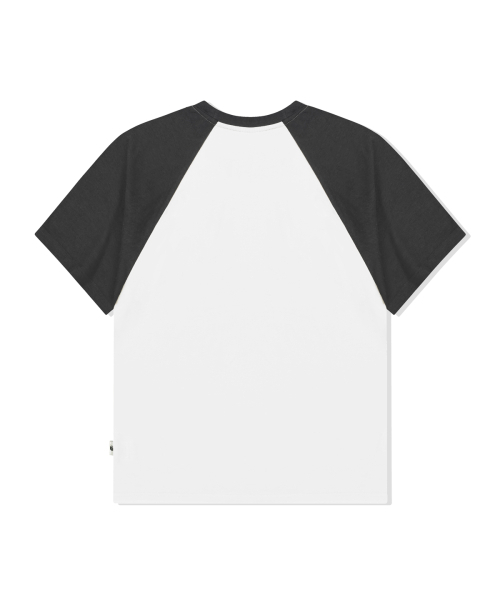 ESCAPEFROM(エスケープフロム)の「スターデニムESCFロゴコラージュプリントラグラン配色半袖チャコール(Tシャツ/カットソー・レディース・その他・MEDIUM/LARGE)」の3枚目の写真