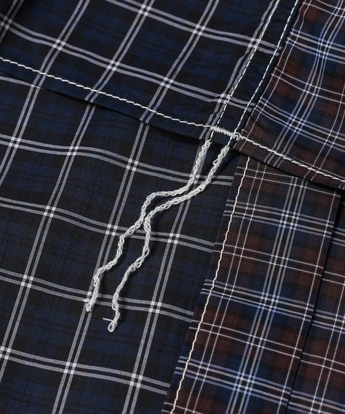 COMME des GARCONS HOMME(コム デ ギャルソン・オム)の「COTTON CHECK MIX HALF SLEEVE SHIRT(シャツ/ブラウス・メンズ・ネイビー系・XS/S/M/L)」の5枚目の写真