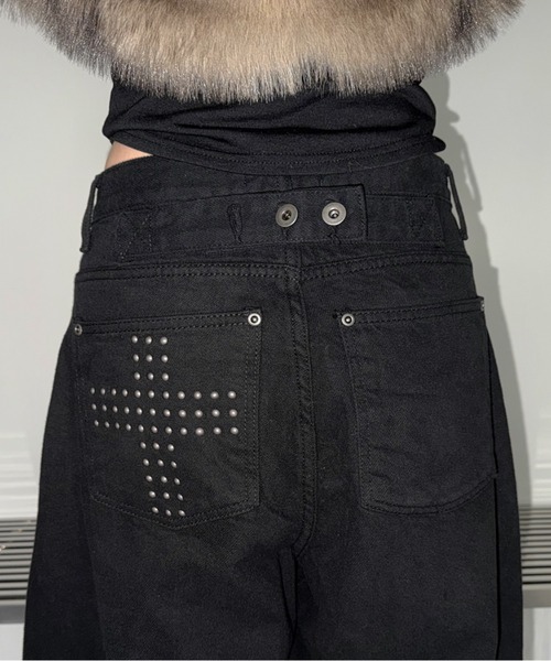 THEAIRTOWN(ジエアタウン)の「fancy cross strap cotton pt(その他パンツ・レディース・ブラック・LARGE/MEDIUM/SMALL)」の5枚目の写真