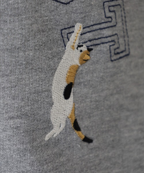 Quelle Chance(ケルシャンス)の「プリント+刺繍 長袖プルオーバー(Tシャツ/カットソー・レディース・杢グレー/チャコールグレー/グリーン/マスタード・M/L)」の14枚目の写真