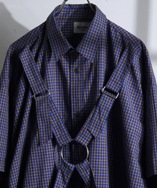 SeeSew（シーソー）の「【UNISEX】PARASHUTE 2WAY CHECK SHIRTS