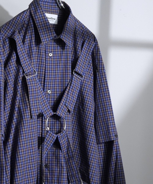 UNISEX】PARASHUTE 2WAY CHECK SHIRTS/パラシュート2WAYチェックシャツ
