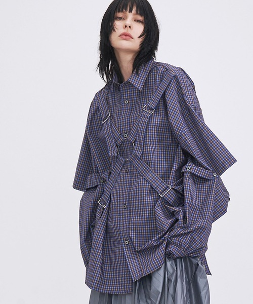 UNISEX】PARASHUTE 2WAY CHECK SHIRTS/パラシュート2WAYチェックシャツ
