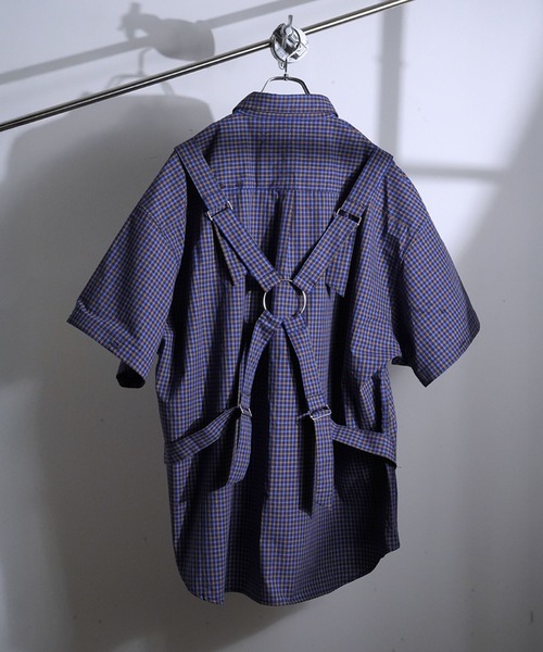 SeeSew(シーソー)の「【UNISEX】PARASHUTE 2WAY CHECK SHIRTS/パラシュート2WAYチェックシャツ(シャツ/ブラウス・メンズ・イエロー/ブルー・M/L)」の13枚目の写真