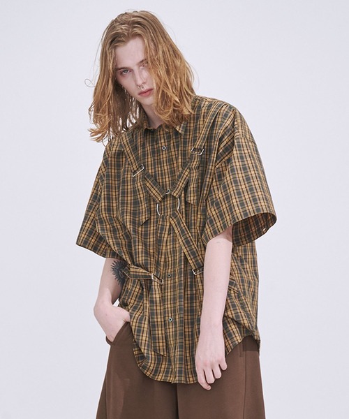 SeeSew（シーソー）の「【UNISEX】PARASHUTE 2WAY CHECK SHIRTS