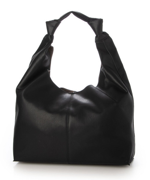 cache cache（カシュ カシュ）の「カシュカシュ cachechche / ノットディテールPUワンショルダー（ショルダーバッグ・レディース・シルバー系その他/パイソン/ベージュ系その他/レオパード/ブラック/シルバー・FREE）」の2枚目の写真