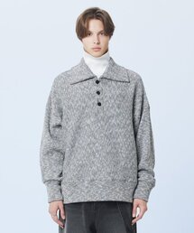 MARTIN PLAN（マーティンプラン）の「Rib Collar Knit - GREY（ニット/セーター）」