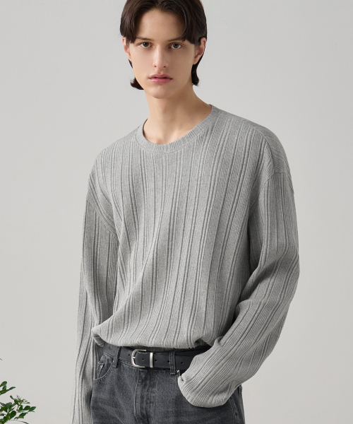 DRAW FIT（ドローフィット）の「リブドラウンドネックTシャツ[ブラック]（Tシャツ/カットソー・メンズ・その他・X-LARGE/MEDIUM/LARGE）」の3枚目の写真