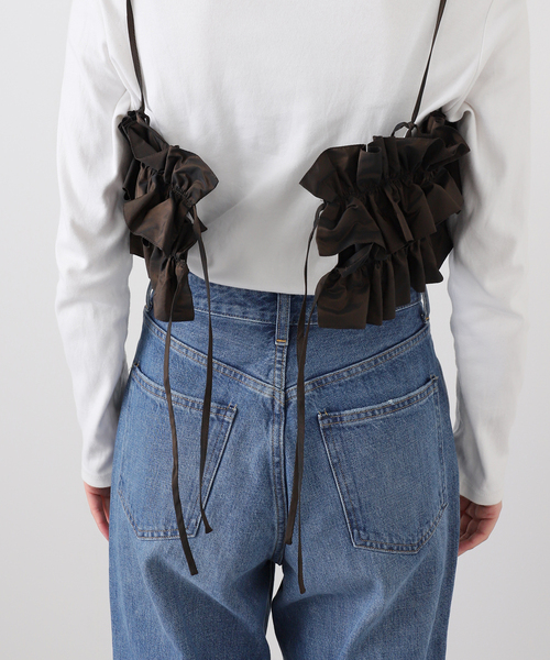 IENA LA BOUCLE（イエナラブークル）の「IENA LA BOUCLE タフタフリルビスチェ（その他トップス・レディース・ブラウン・FREE）」の16枚目の写真