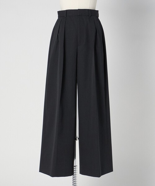 LOEFF（ロエフ）の「＜LOEFF＞ギャバジン バギー パンツ（その他パンツ・レディース・ナチュラル/ダークグレー・1/0/00）」の2枚目の写真